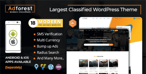 AdForest – Top Classified Ads WordPress Theme | GPLHaven