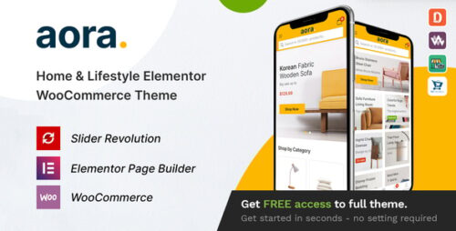Aora – Home & Lifestyle Elementor WooCommerce Theme | GPLHaven